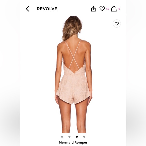 Revolve Style Stalker Lace Romper - Picture 6 of 6